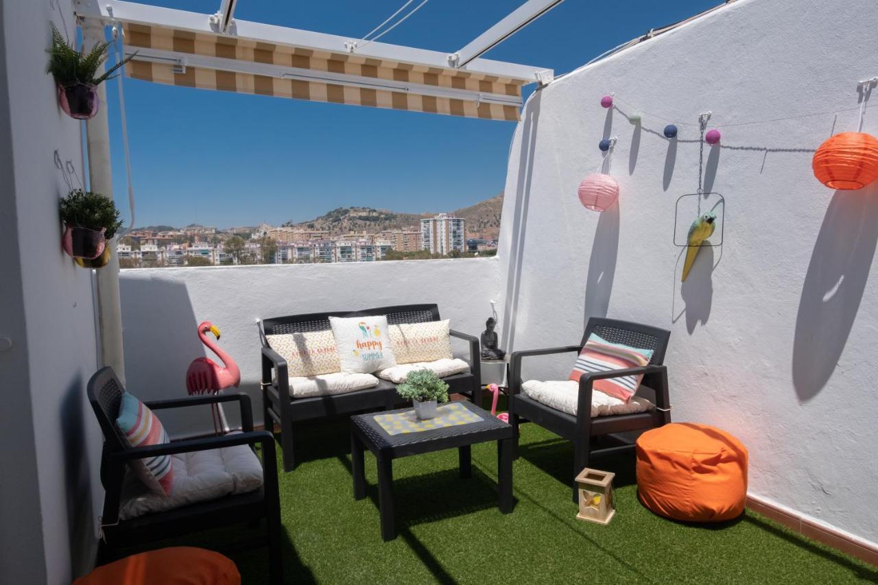 Penthouse City Center Private Terrace Wifi Малага Экстерьер фото
